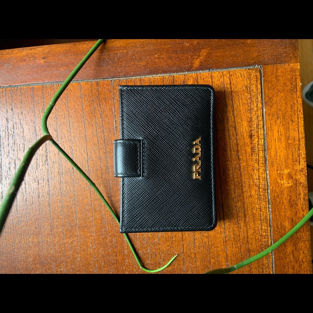 Prada small saffiano leather wallet